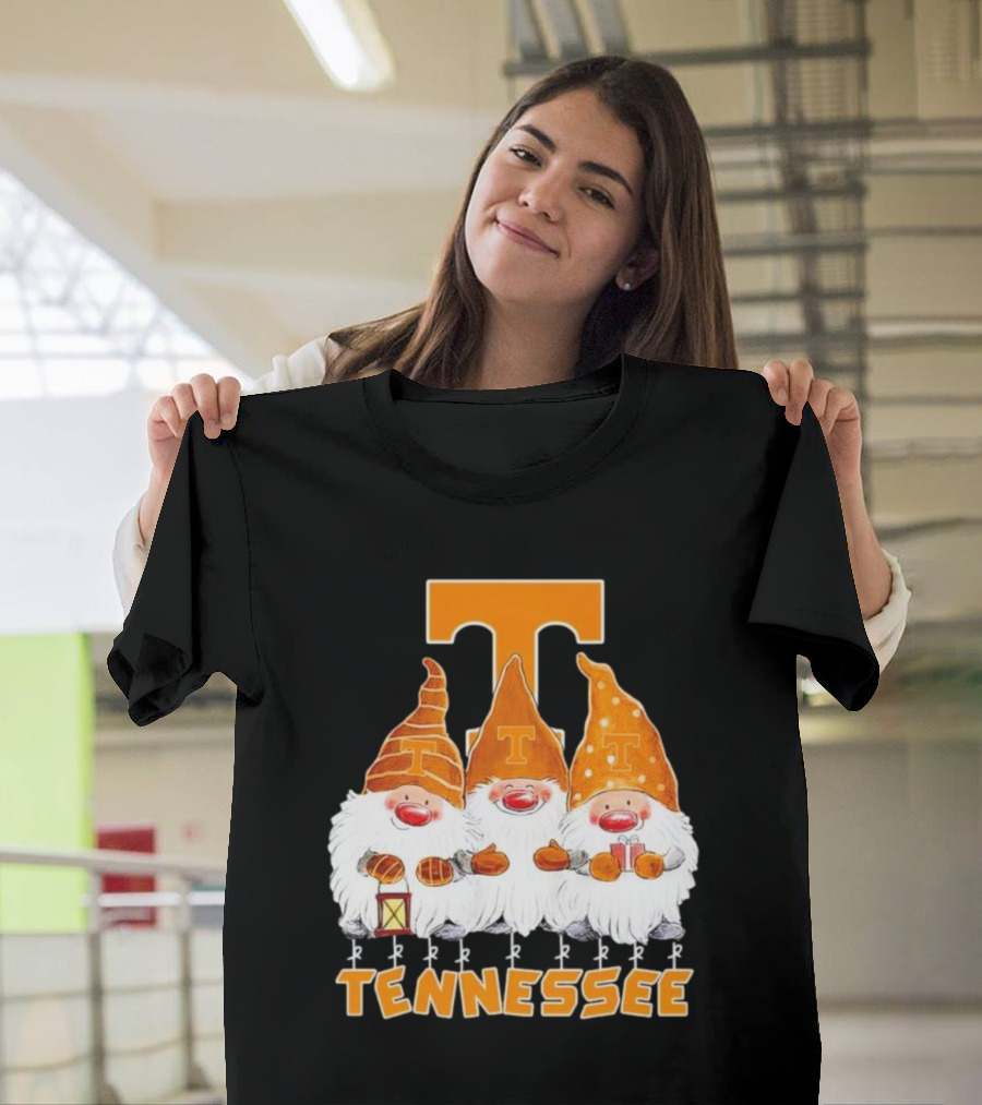 Tennessee Volunteers Christmas Gnomies With Orange T T-Shirt