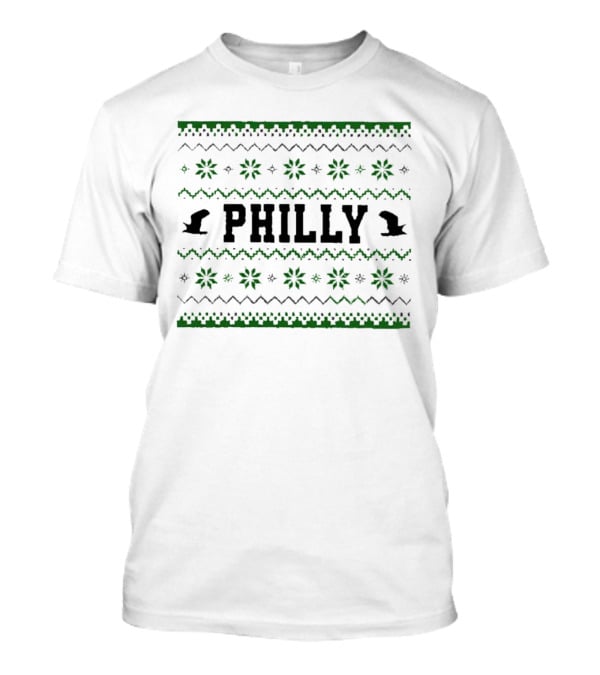 Philly Festive Eagles-Inspired Pattern Football Fan Gear T-Shirt