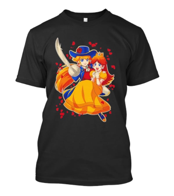Princess To The Rescue With Heroic Duo And Heart Petals T-Shirt