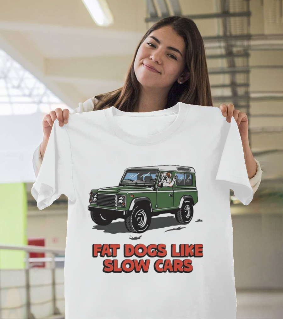 Fat Dogs Enjoy Slow Rides In Classic Off-Road Vehicles T-Shirt