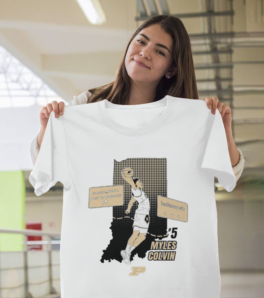 Purdue Myles Colvin Slam Dunk Indianapolis West Lafayette T-Shirt