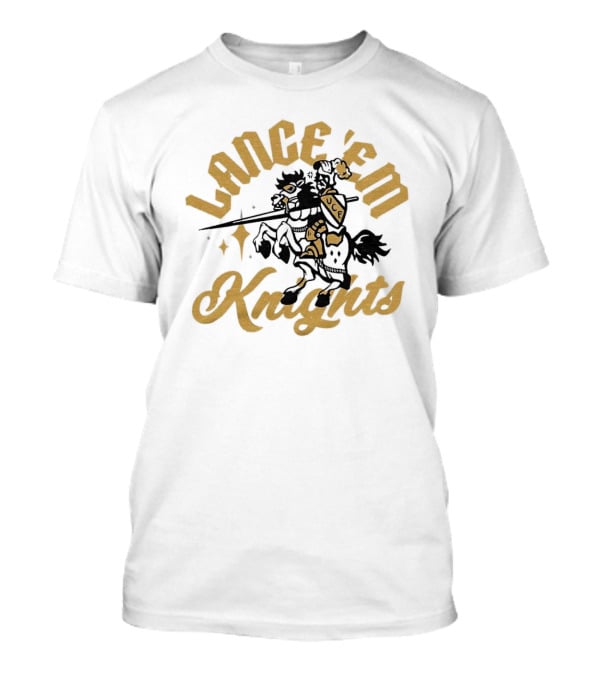 Lance 'Em Knights UCF Knight Riding Horse With Lance T-Shirt