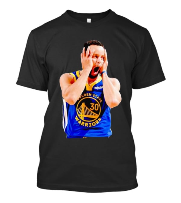 Golden State Warriors Stephen Curry 30 Reaction T-Shirt