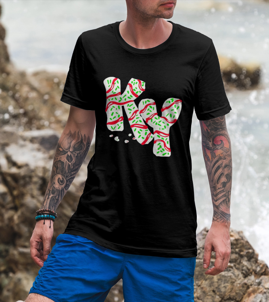 Christmas Treat KY Candy Cane-Inspired T-Shirt