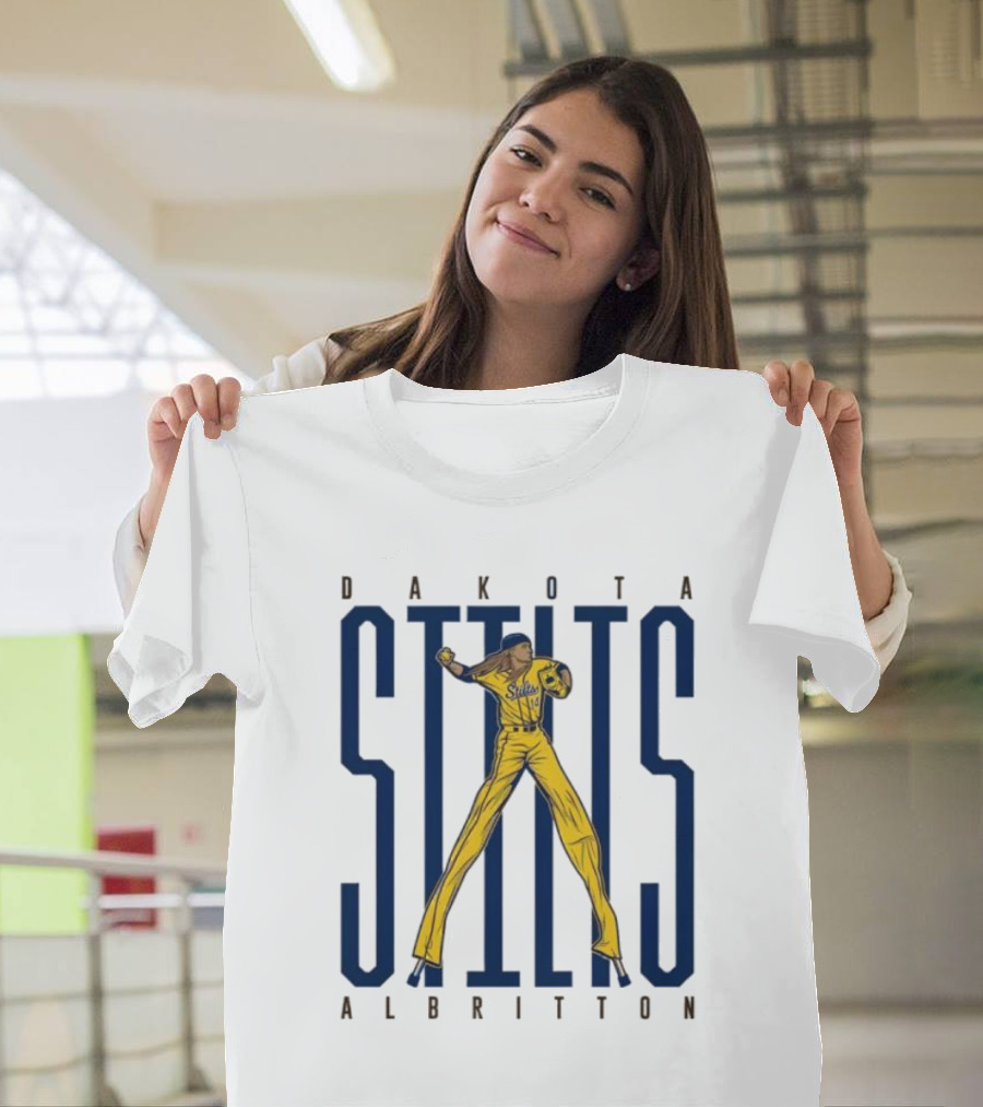 Dakota Albritton Stilts Baseball Pitcher Action Pose T-Shirt