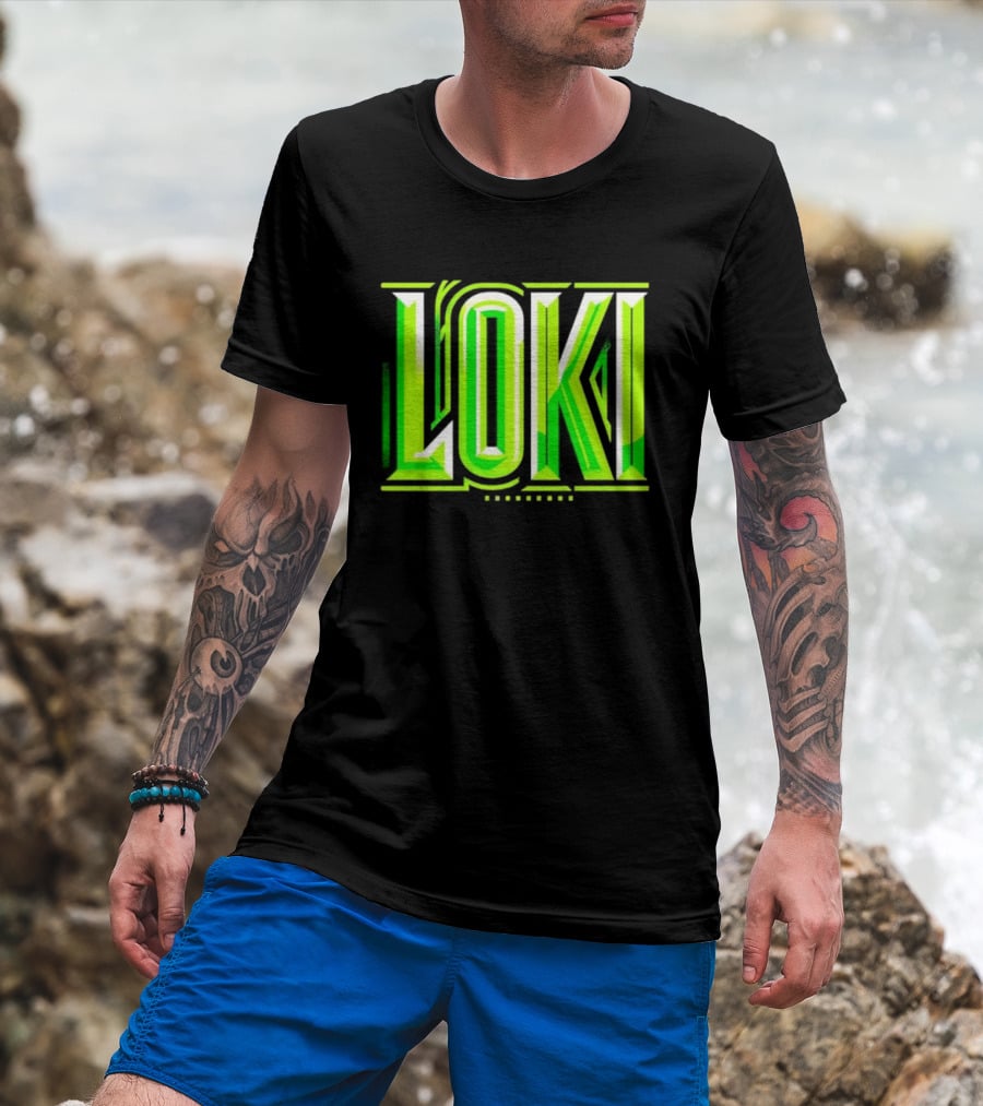Loki Marvel Series Green Gradient T-Shirt