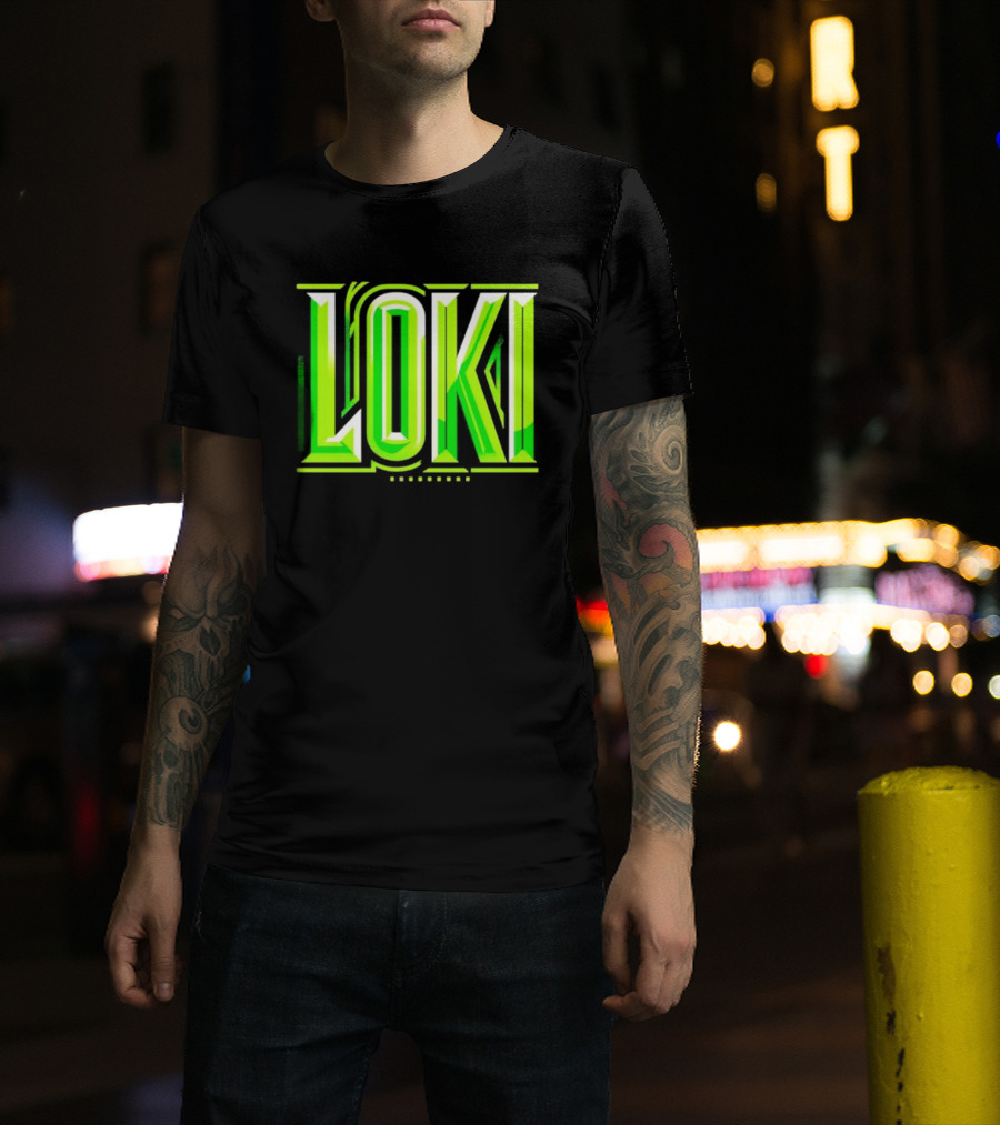 Loki Marvel Series Green Gradient T-Shirt
