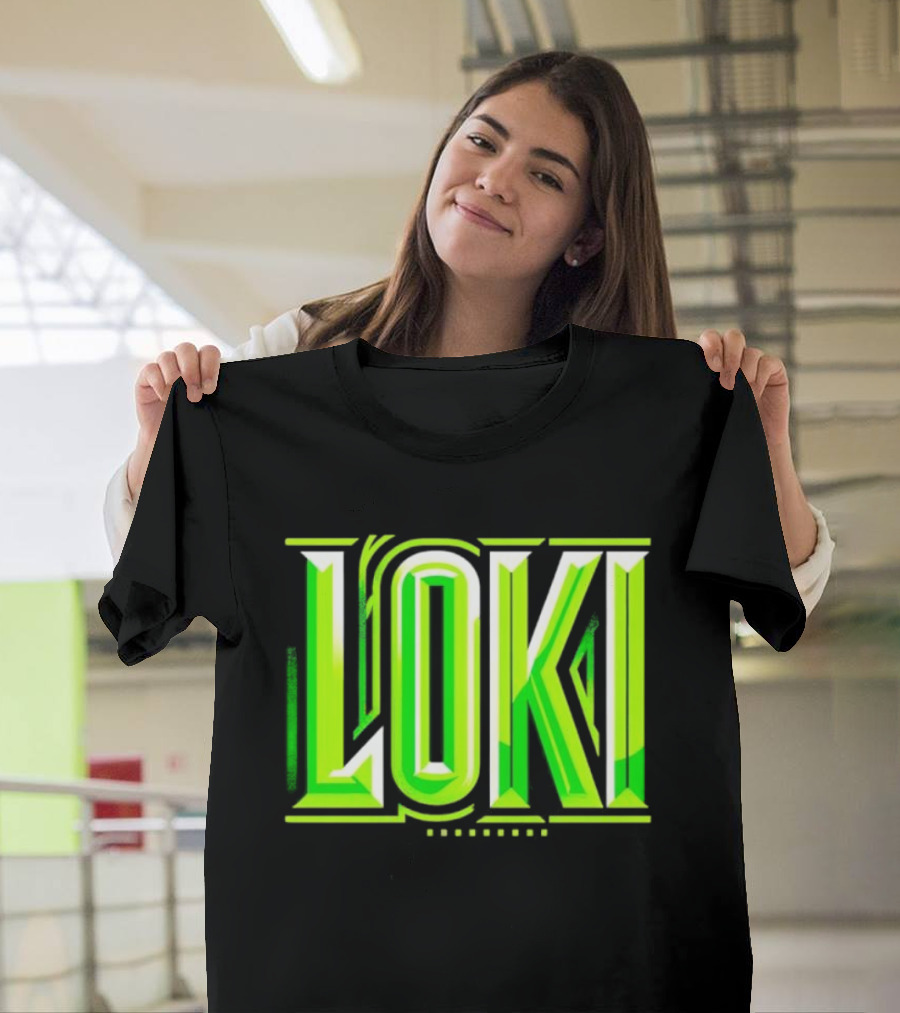Loki Marvel Series Green Gradient T-Shirt