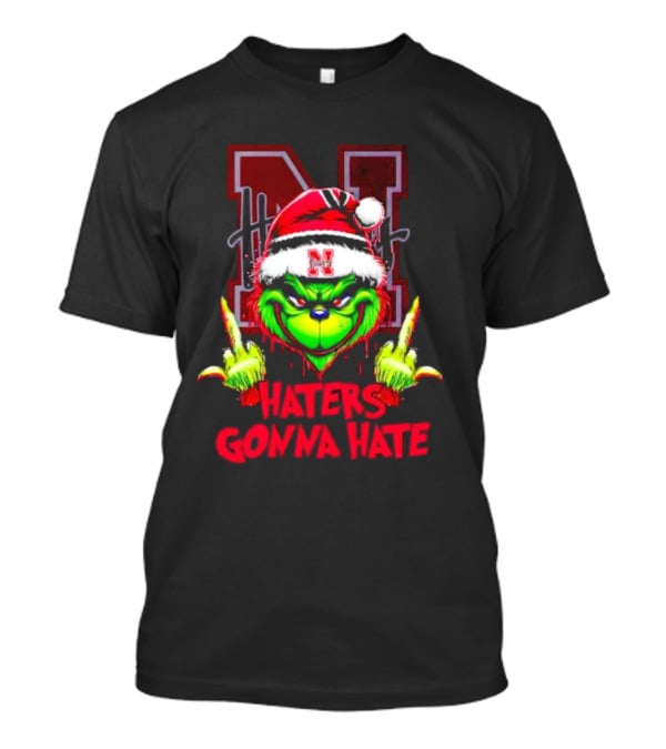 Nebraska Cornhuskers Grinch Haters Gonna Hate T-Shirt