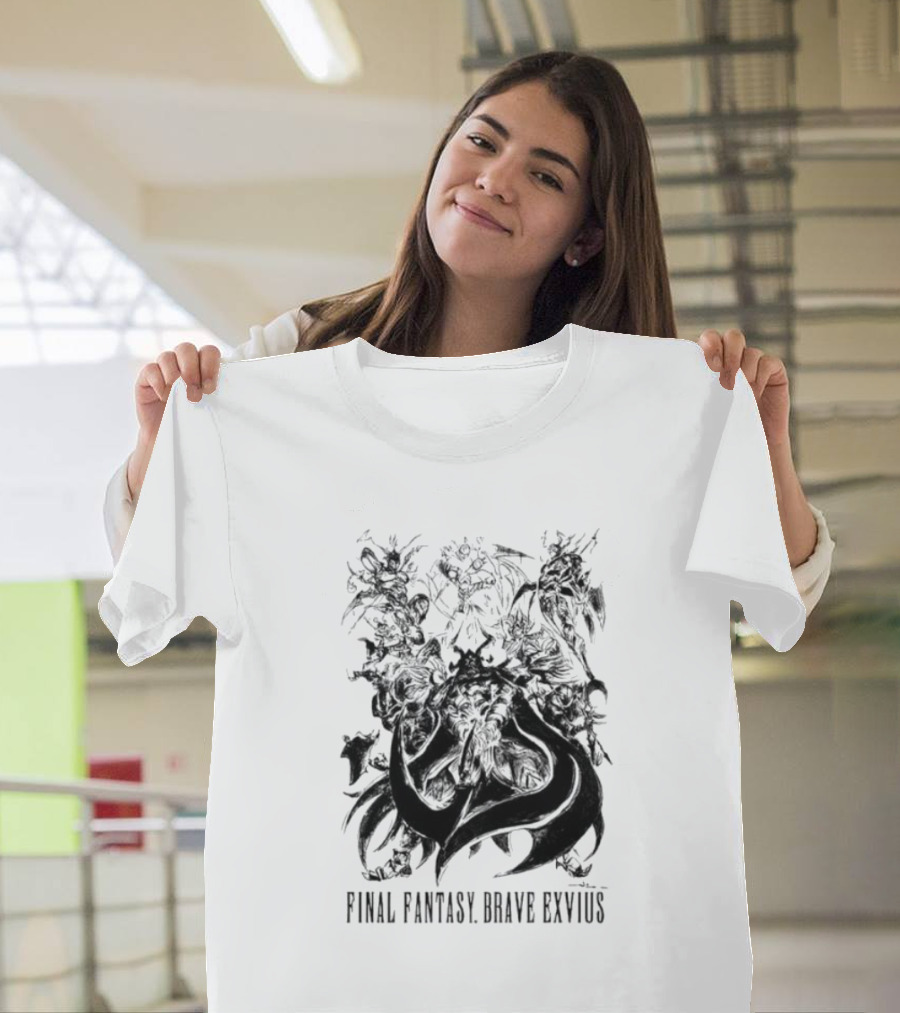 Final Fantasy Brave Exvius Fantasy Characters Artwork Collection T-Shirt
