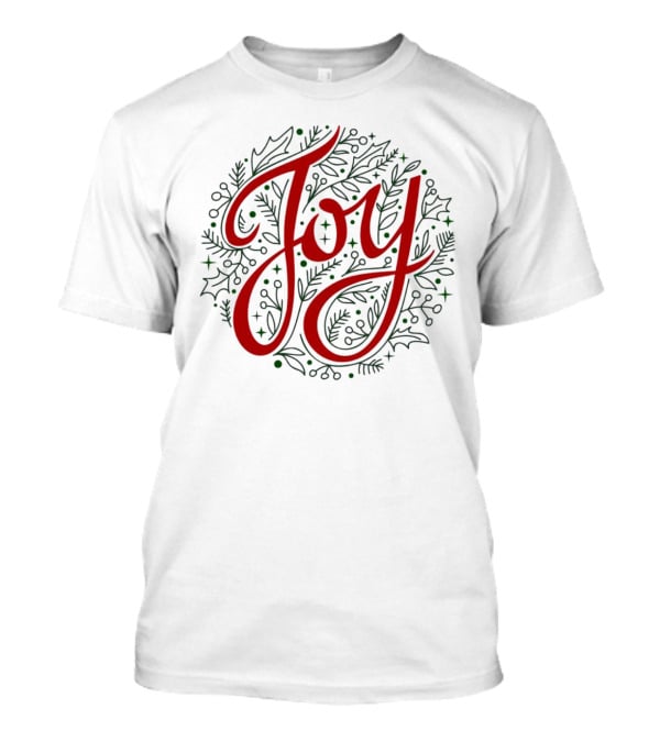 Joy Christmas Pine Trees T-Shirt