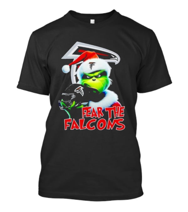 Atlanta Falcons Grinch Santa Fear The Falcons NFL T-Shirt