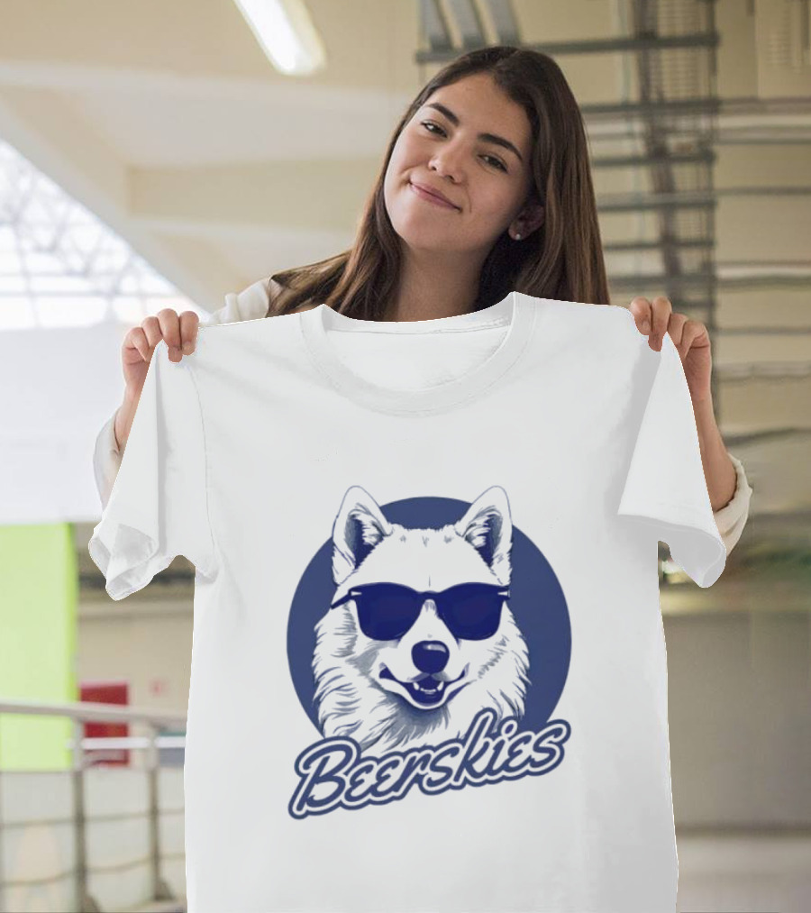 Beerskies Dog with Sunglasses T-Shirt