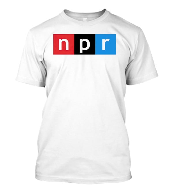 NPR Red Black Blue Iconic Logo Squares T-Shirt