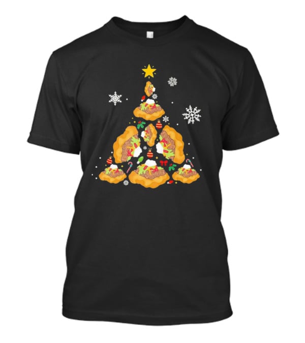 Oh Taco Christmas Tree Festive Holiday Taco Christmas Tree T-Shirt