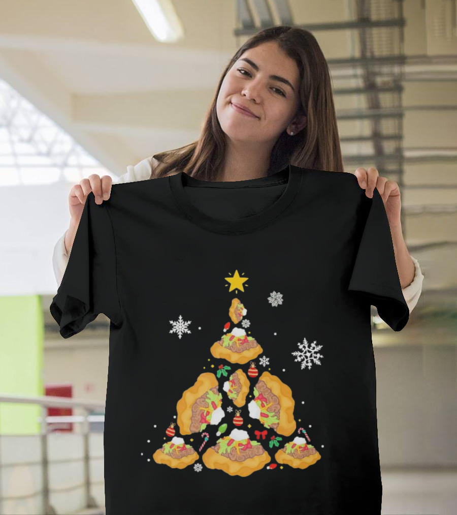 Oh Taco Christmas Tree Festive Holiday Taco Christmas Tree T-Shirt