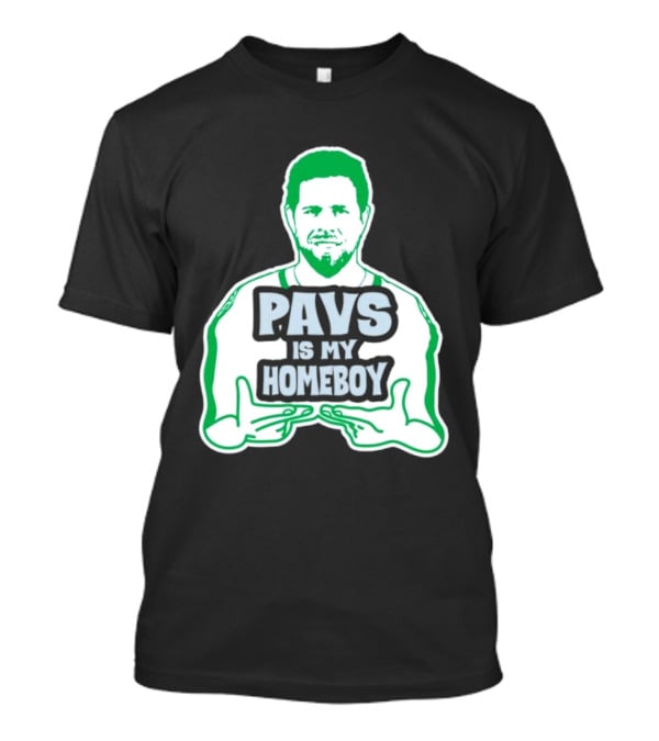 Dallas Stars Pavs Is My Homeboy Green And White T-Shirt
