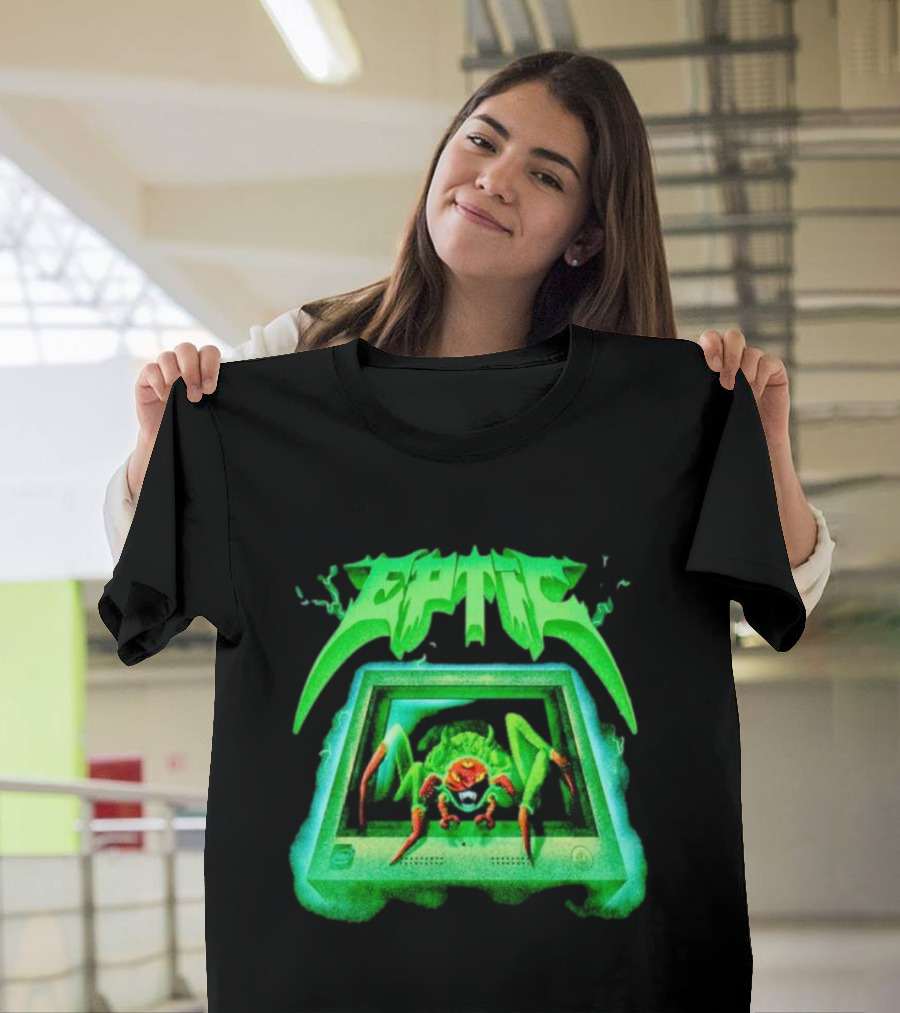 Eptic Interweb Vintage Spider on Screen T-Shirt