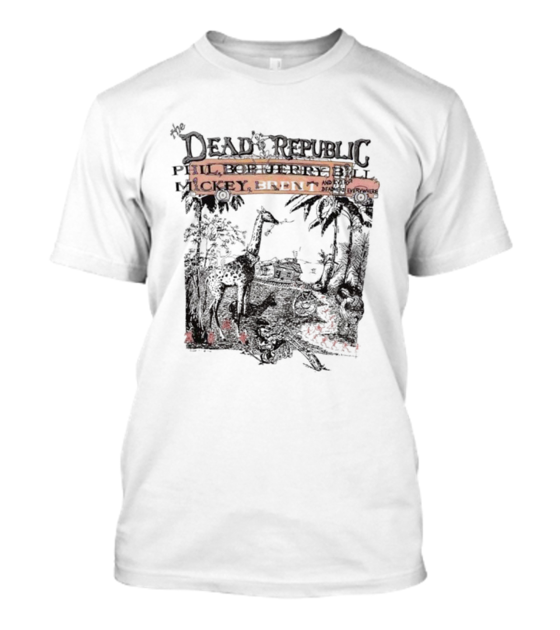 The Dead Republic Phil Bob Jerry Bill Mickey Brent Safari Scene T-Shirt