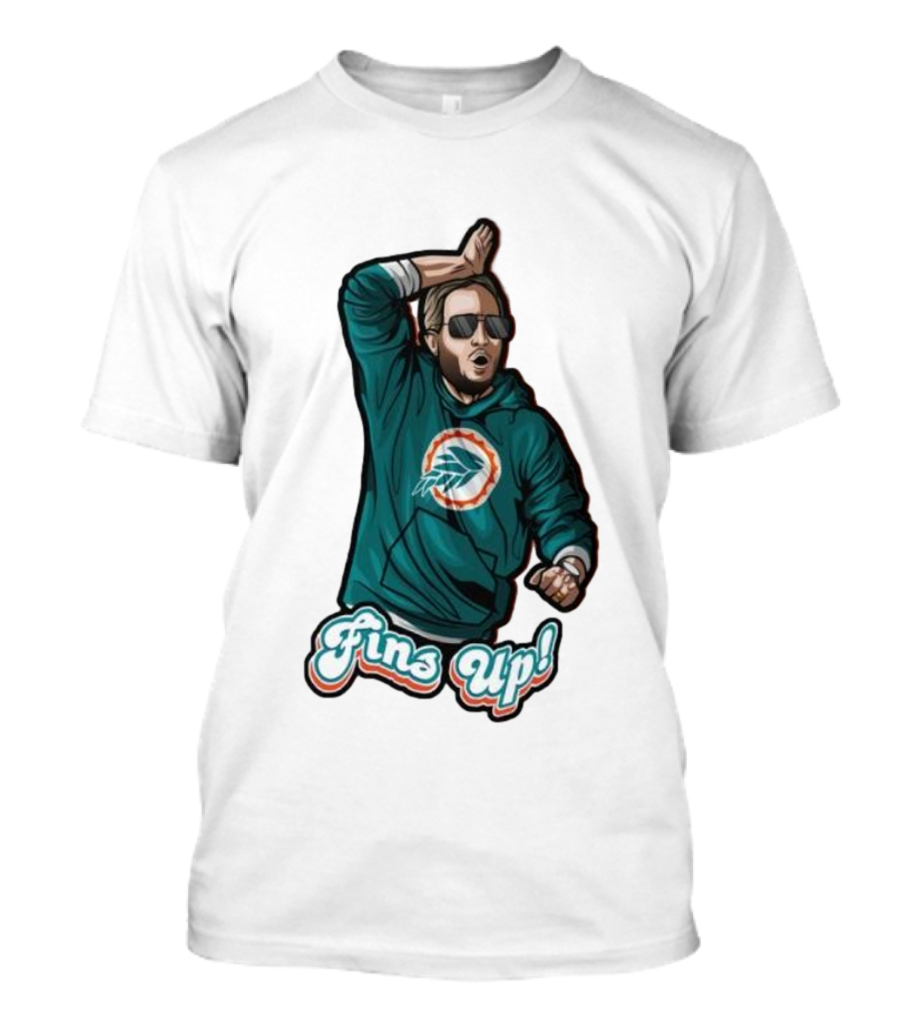 Mike McDaniel Fins Up Miami Dolphins Coach Motivation T-Shirt