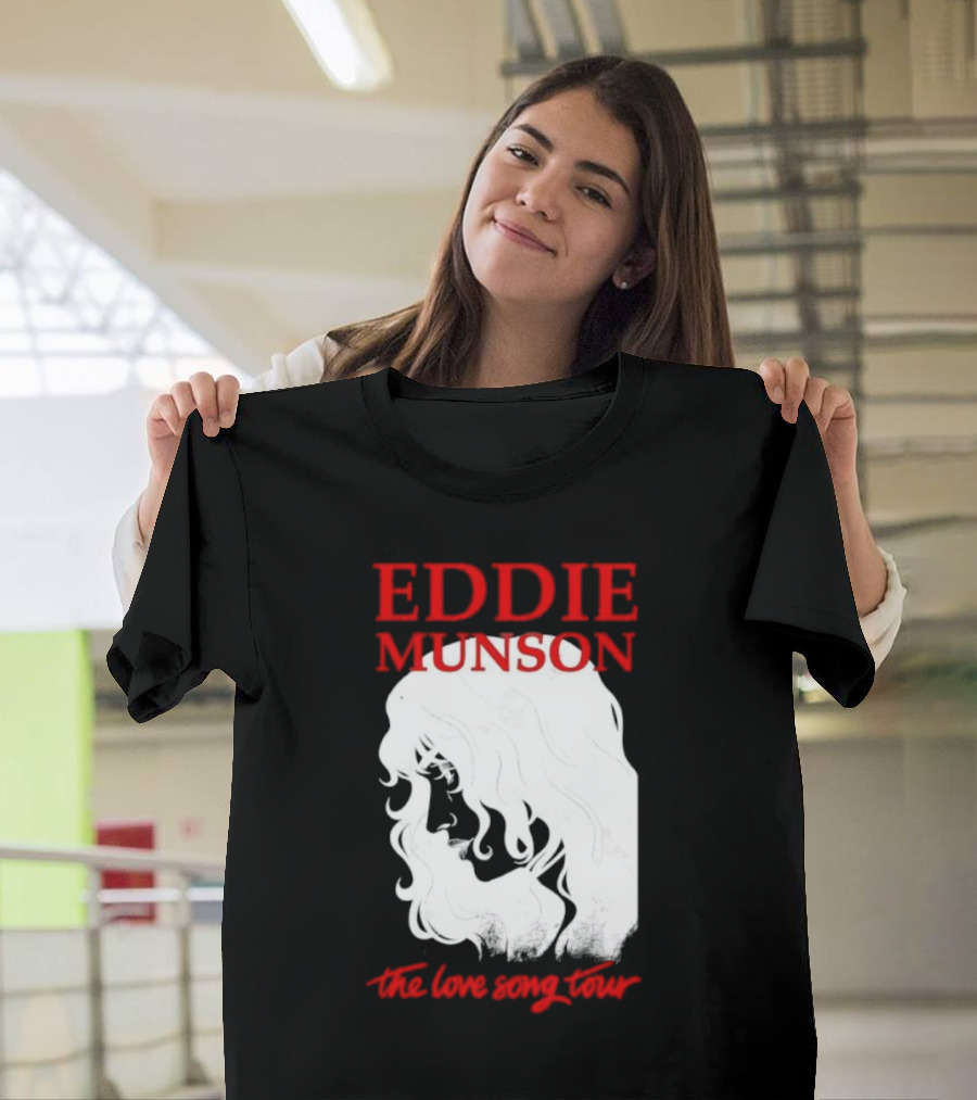 Eddie Munson The Love Song Tour Silhouette Portrait in T-Shirt