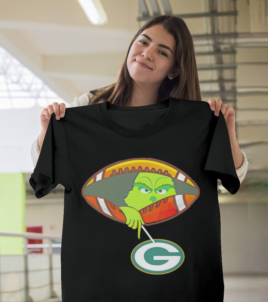 Grinch Ew Football Green Bay Packers Mockery T-Shirt