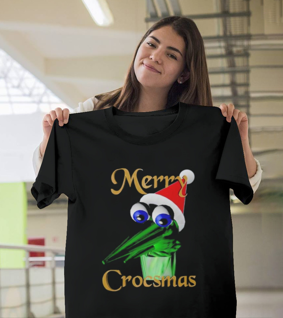 Merry Crocsmash Kekcroc Christmas Santa Hat T-Shirt