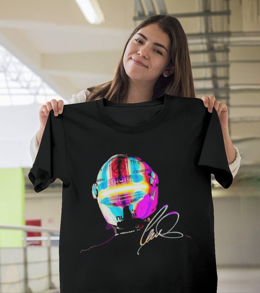 Lewis Hamilton Rainbow Signature Helmet T-Shirt