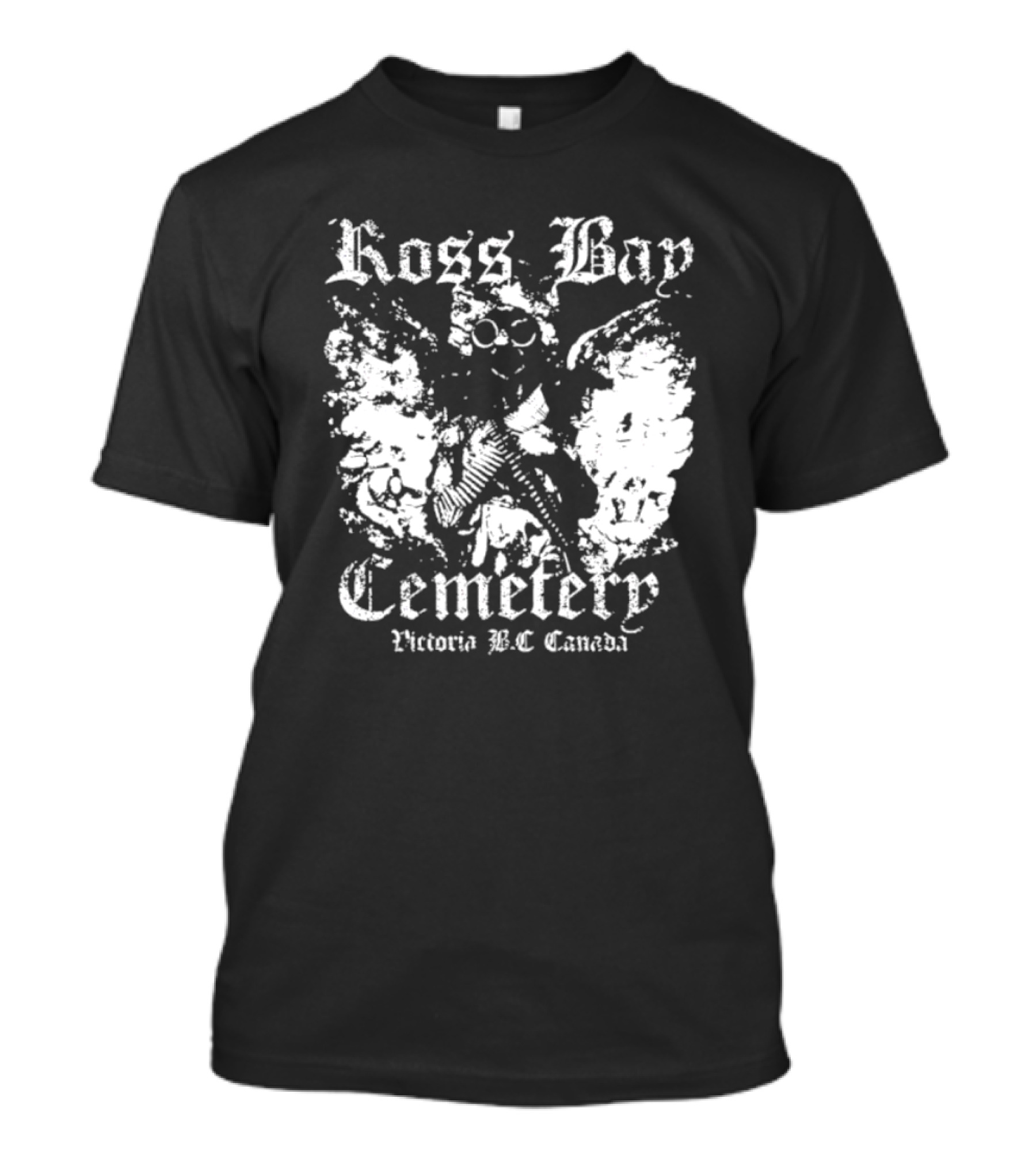 Ross Bay Cemetery Victoria BC Canada Vintage Gothic Skull T-Shirt
