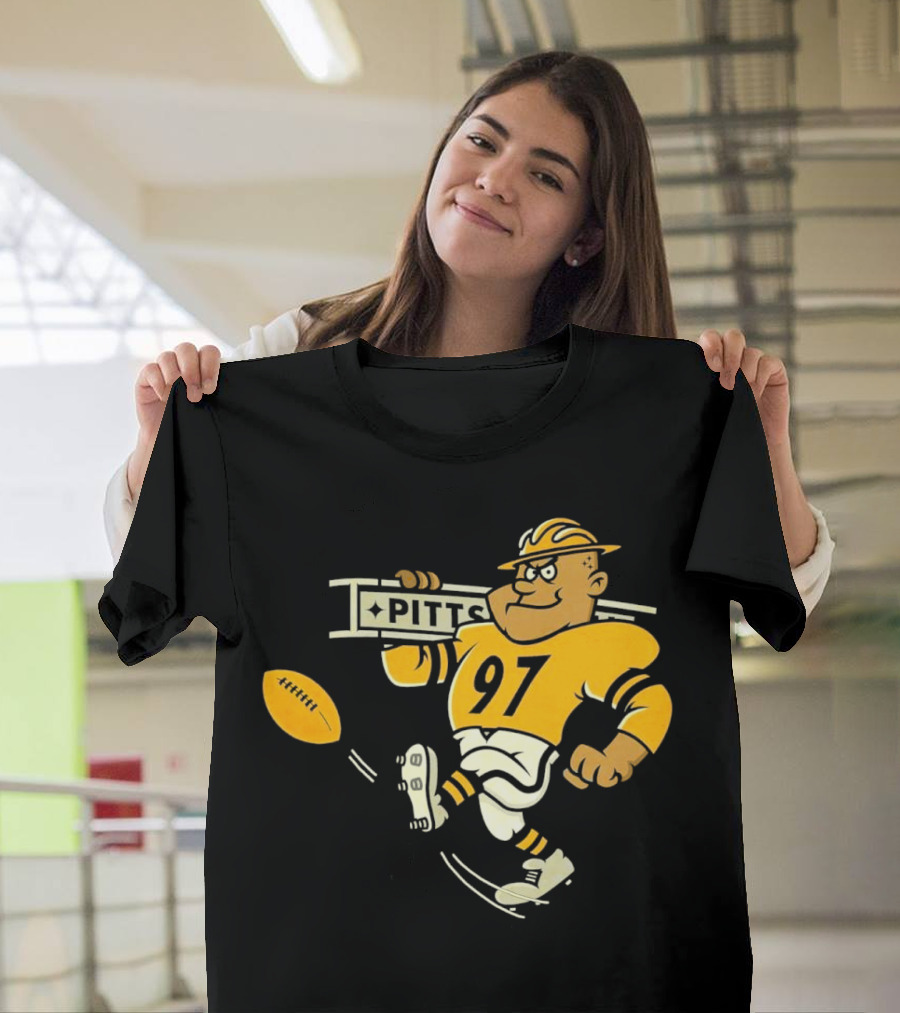 Steely McBeam Pittsburgh Steelers 97 PITT Caricature T-Shirt