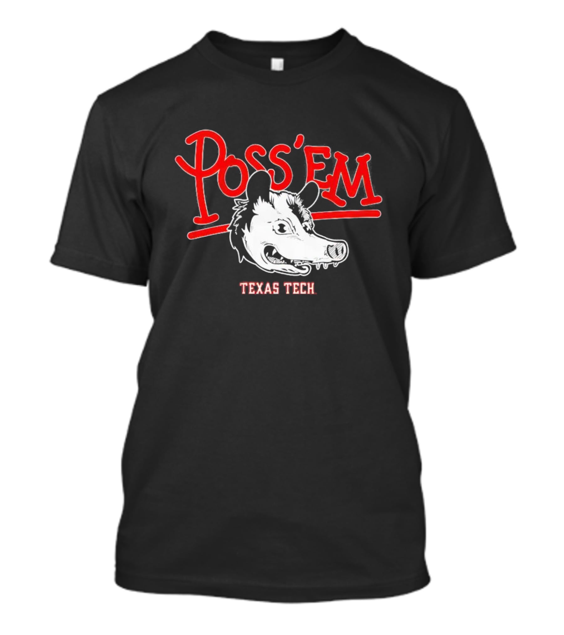 Texas Tech Poss 'Em Rally Possum Football T-Shirt