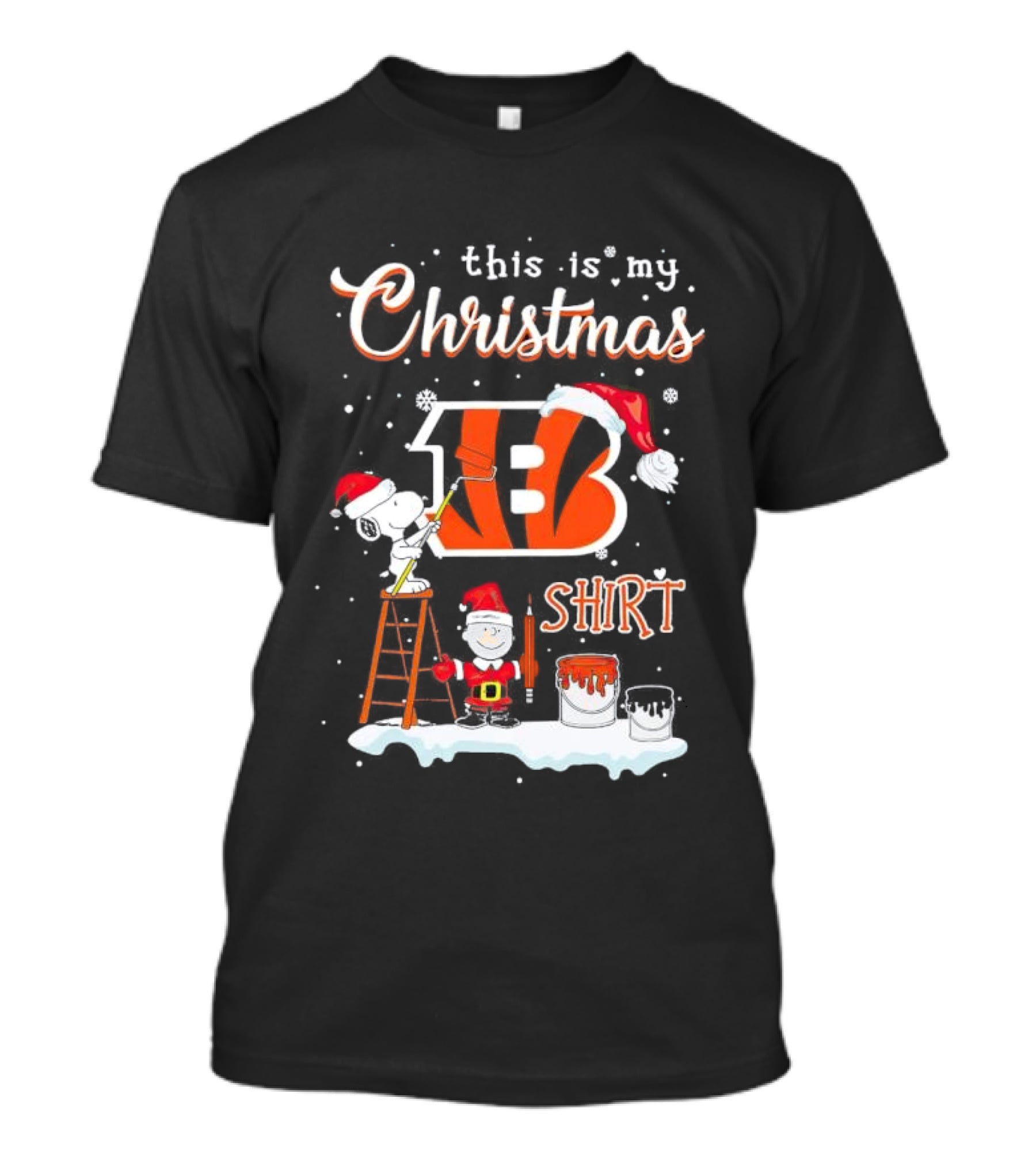 This Is My Christmas Snoopy And Charlie Brown Cincinnati Bengals T-Shirt