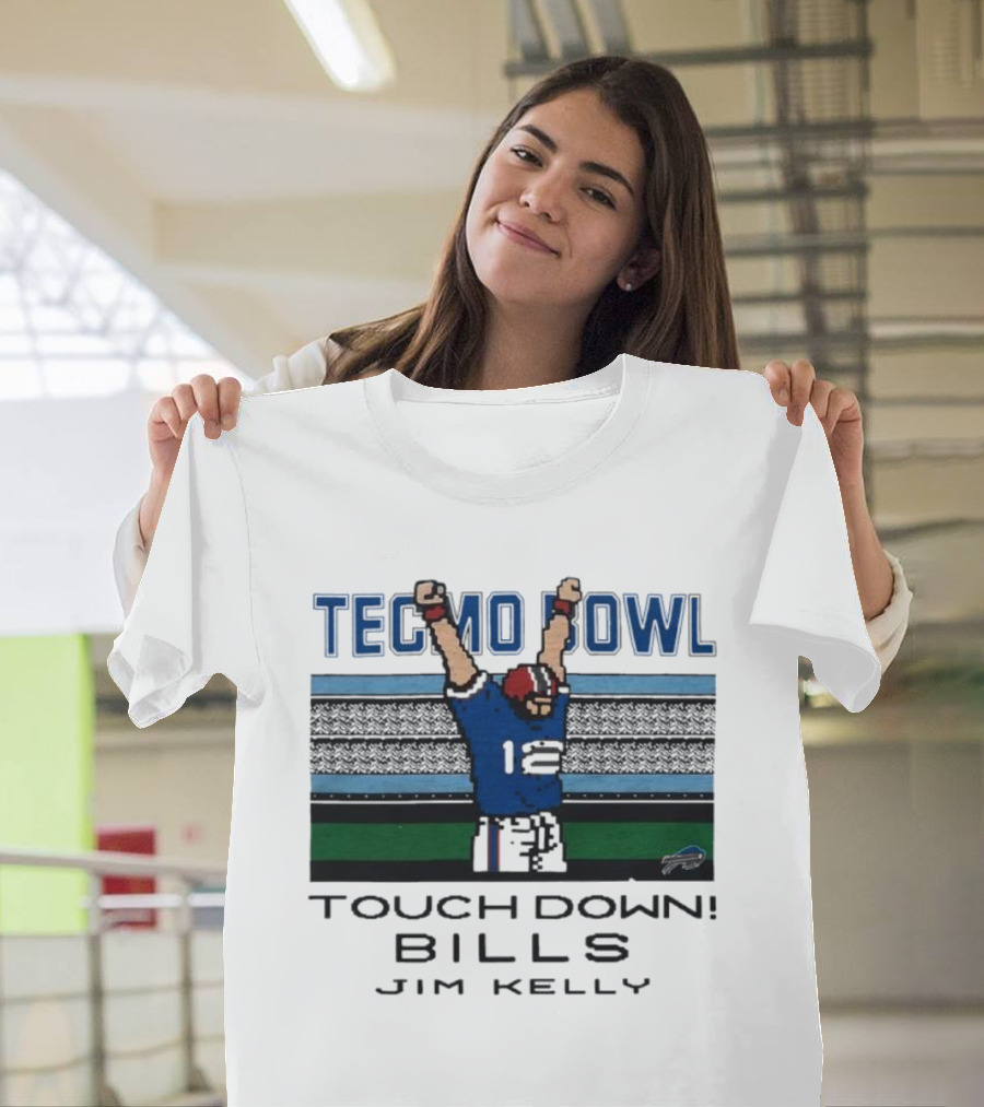 Tecmo Bowl Touch Down Bills Jim Kelly T-Shirt