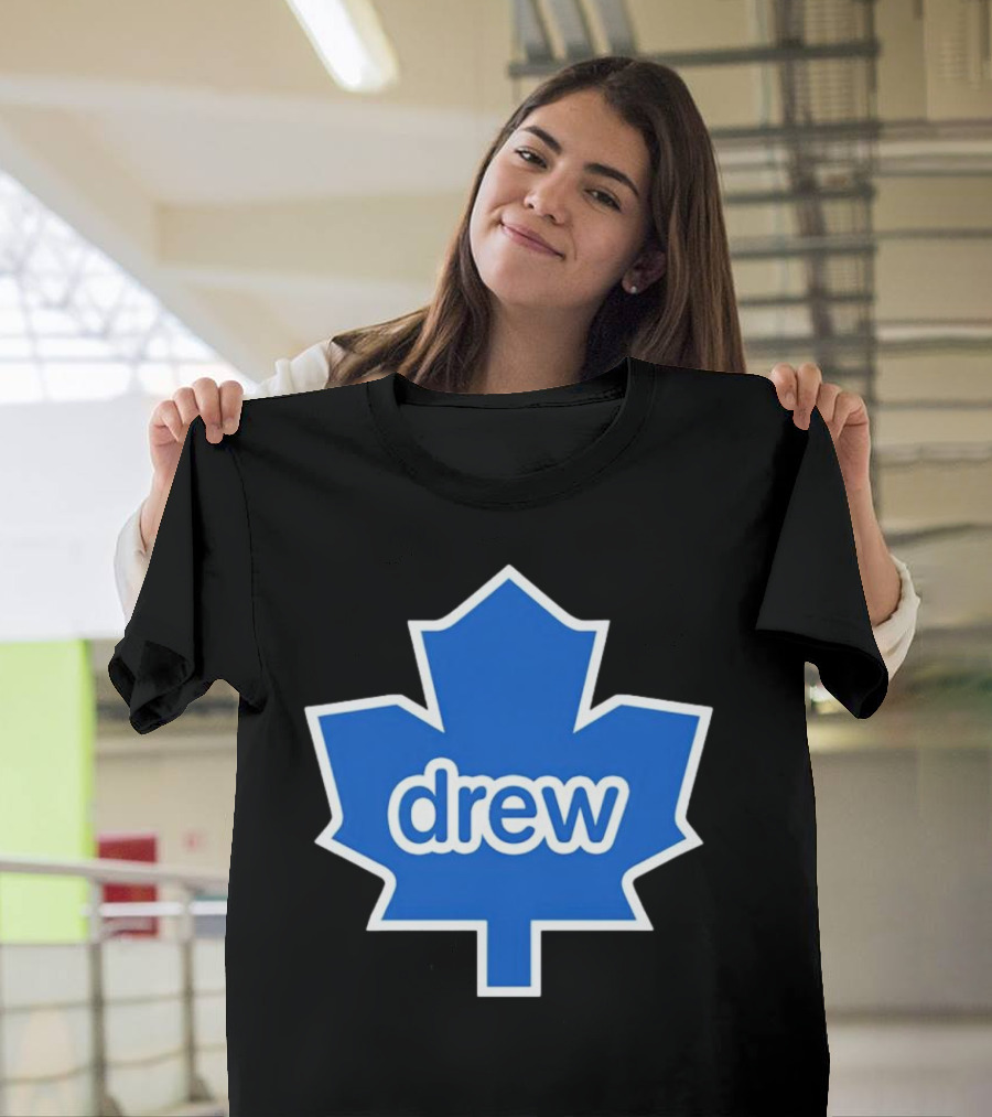 Toronto Maple Leaf Drew Logo Blue Leaf T-Shirt