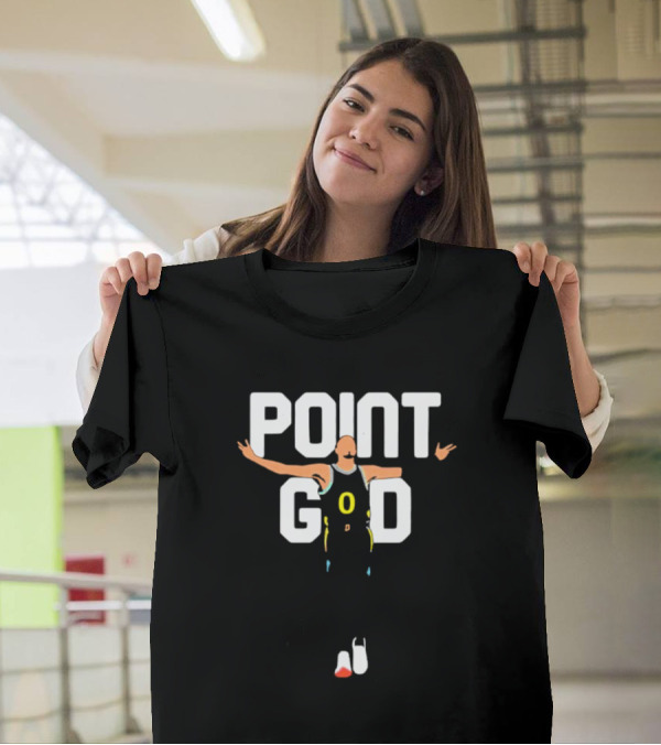Point God Tyrese Haliburton Basketball Pose T-Shirt