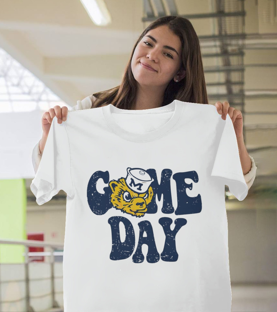 University Of Michigan Game Day Vintage Wolverine T-Shirt