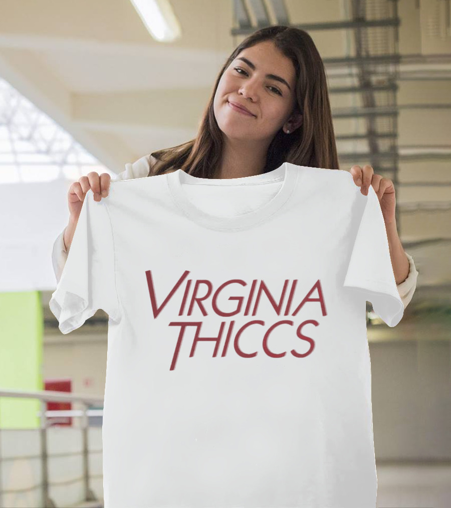Virginia Thiccs Stranger Things Font T-Shirt