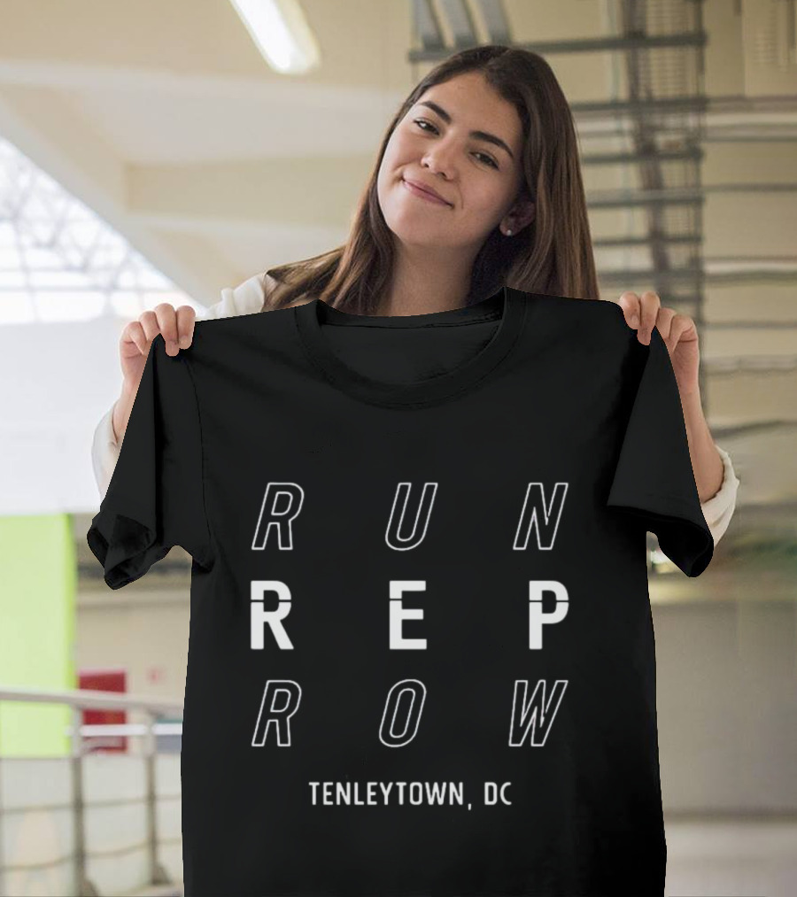 Run Rep Row Tenleytown DC Athletic Community Spirit T-Shirt