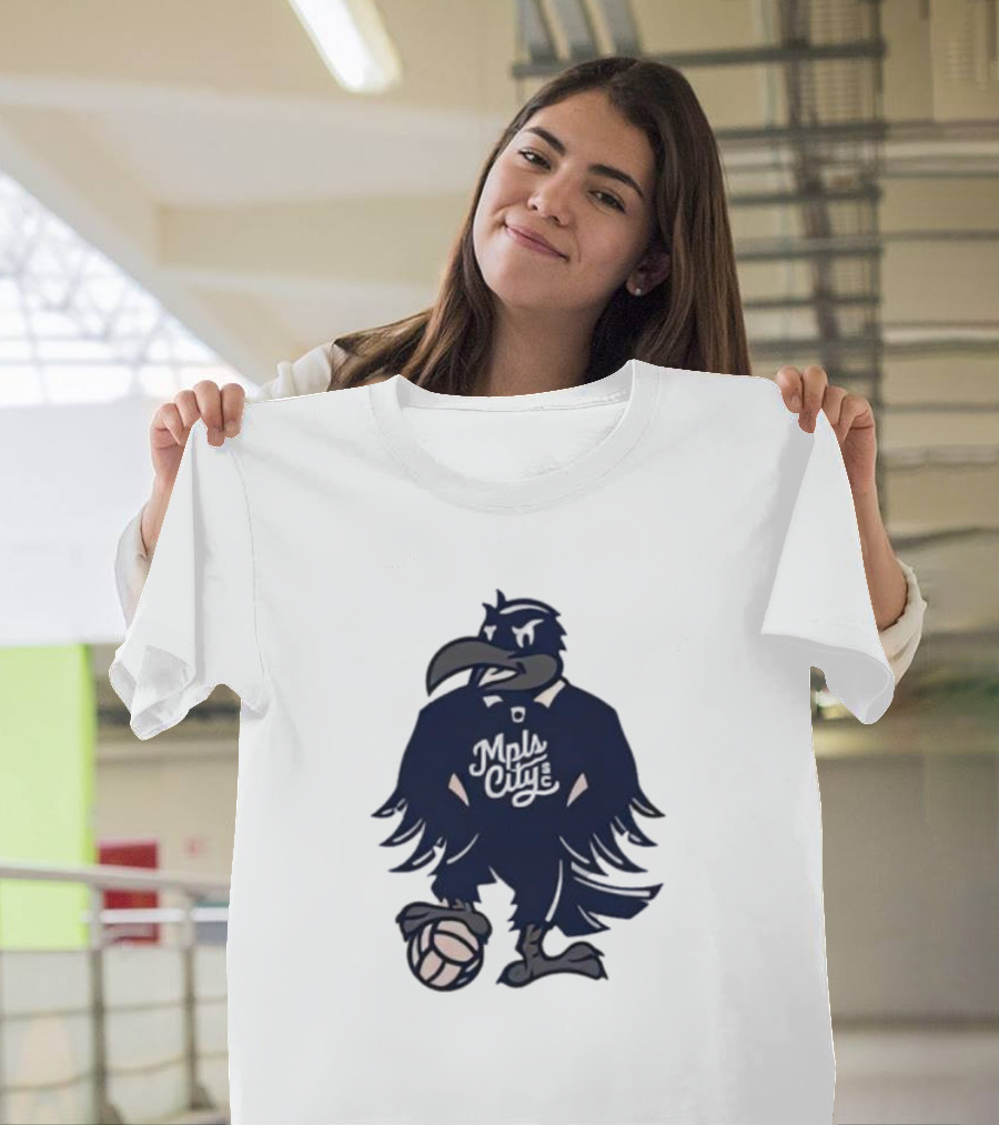 Mpls City Soccer Schmitty The Crow T-Shirt