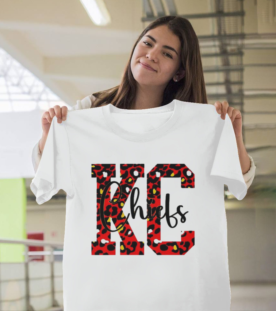 KC Chiefs Leopard Print T-Shirt