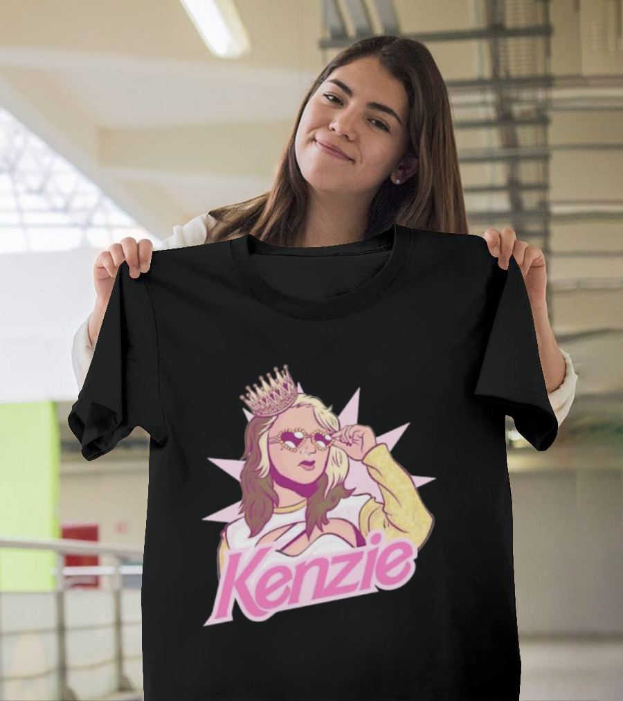 Kenzie Paige Pink Queen Icon With Crown And Sunglasses T-Shirt