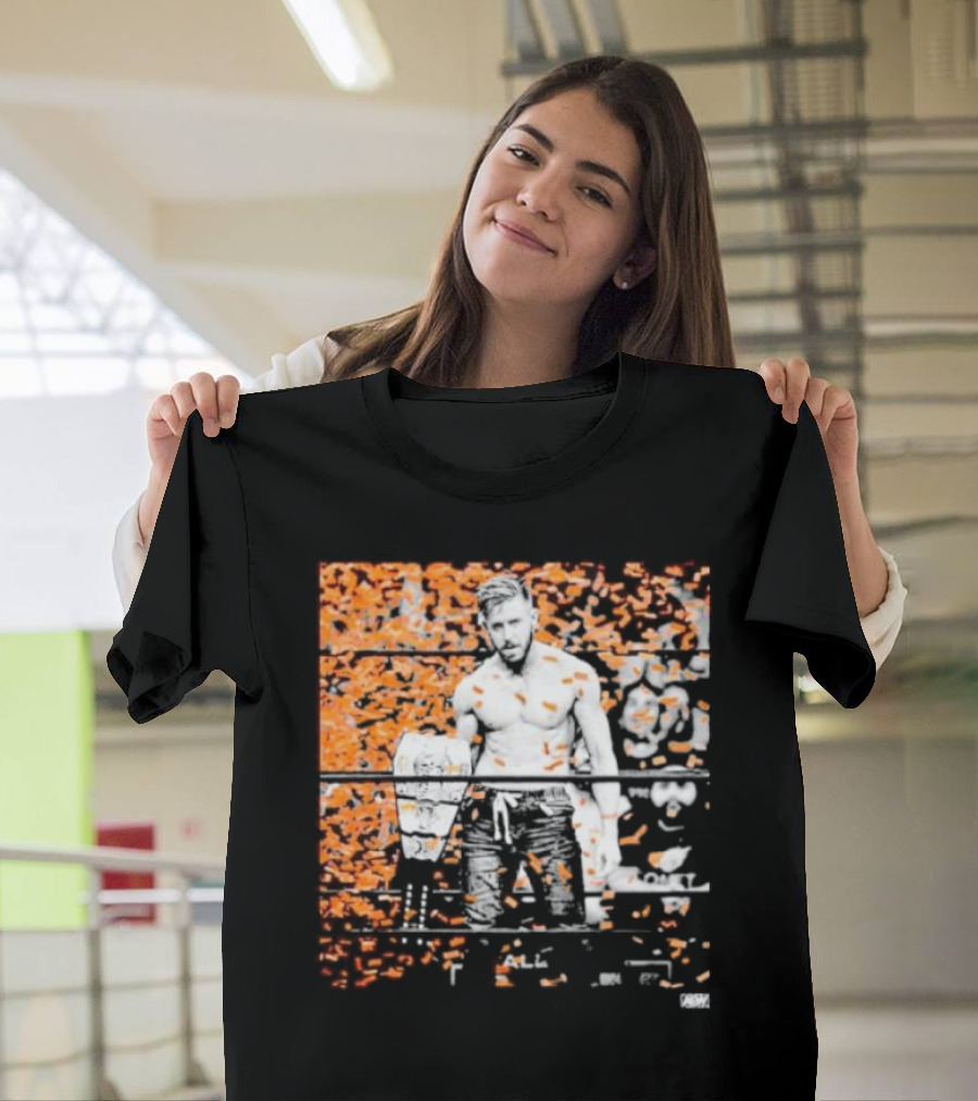 Orange Cassidy AEW Champion Confetti T-Shirt