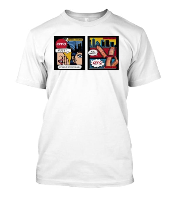 AMC PSSST Comic Pop Art Magic Theatres San Diego California T-Shirt