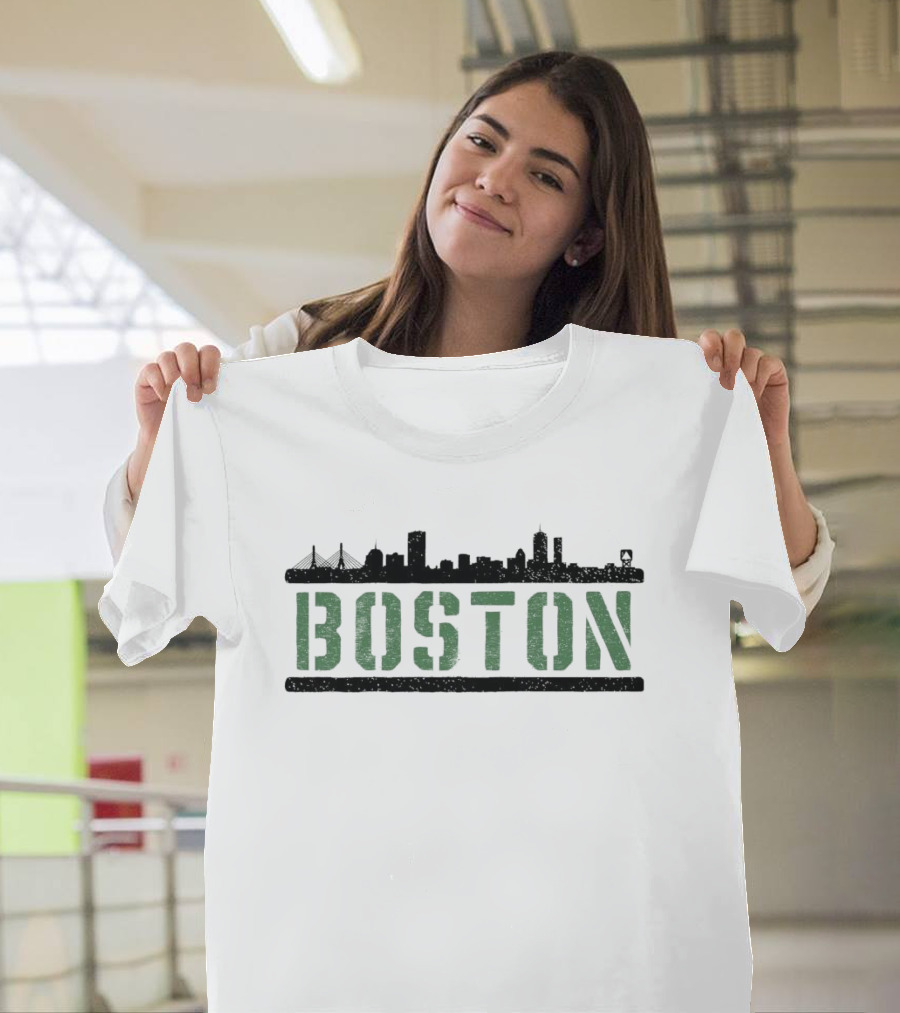 Boston Skyline Cityscape Building T-Shirt