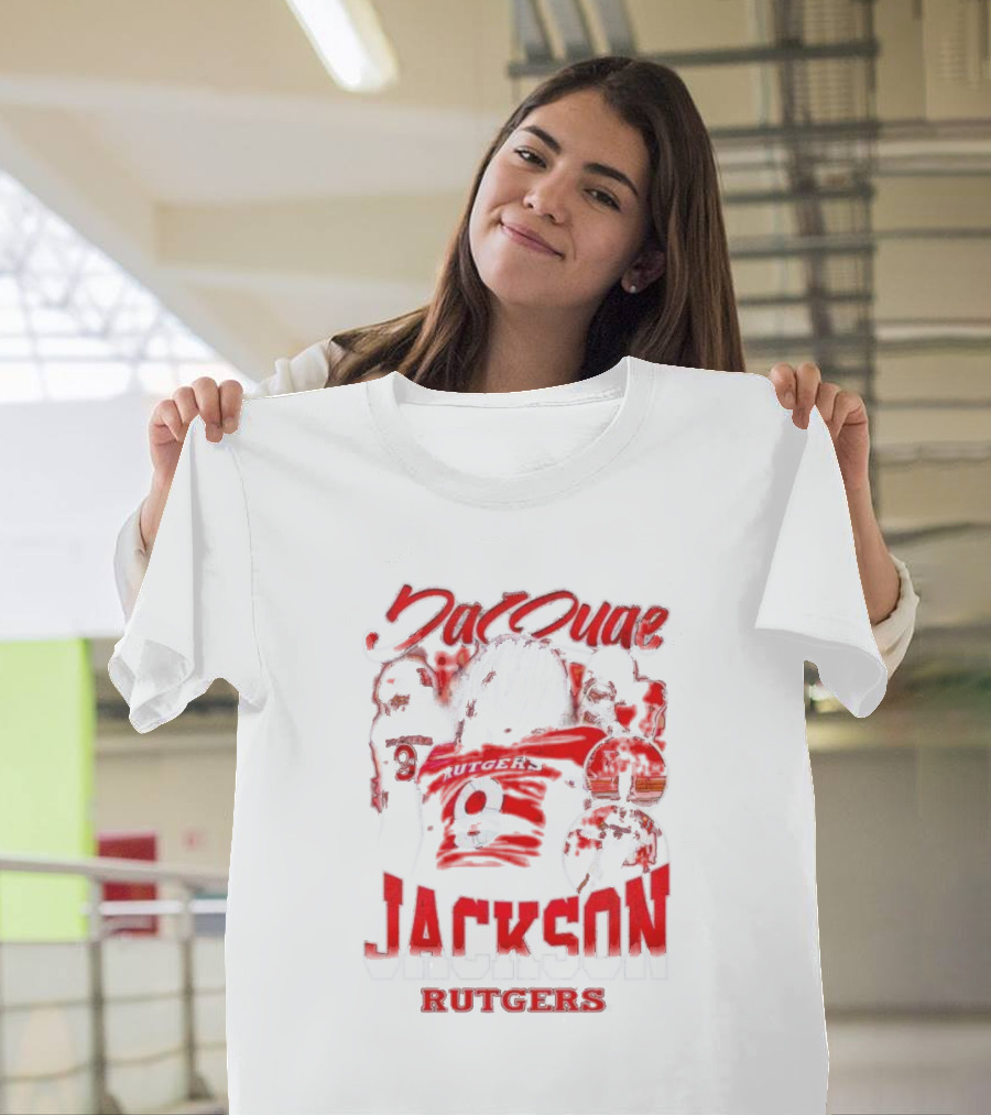 JaQuae Jackson Rutgers Vintage Football Number 9 T-Shirt