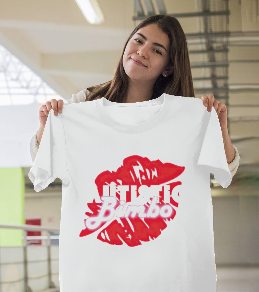 Autistic Bimbo Bold Red Lips T-Shirt