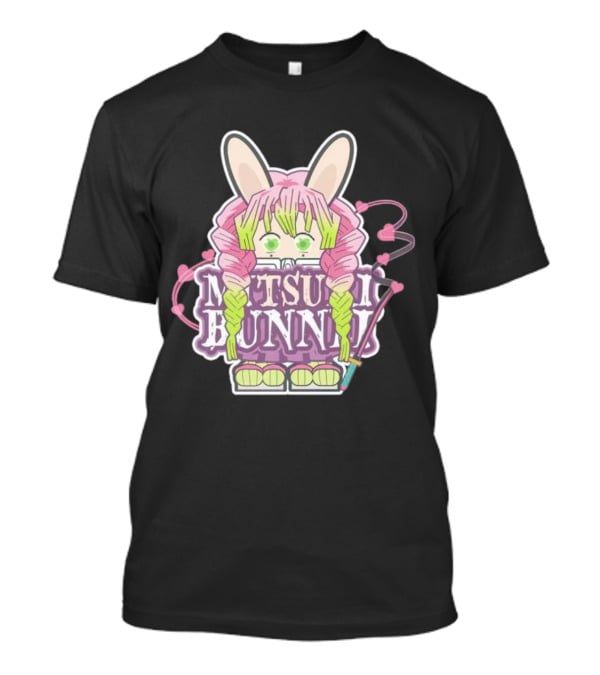 Bunnii Gang Mitsuri Bunnii Cute Pastel Character With Bunny Ears And Heart Details T-Shirt