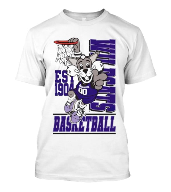 Northwestern Wildcats Basketball Willie Dunk Est 1904 T-Shirt