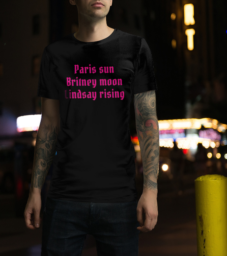 Paris Sun Britney Moon Lindsay Rising Nostalgia Retro T-Shirt