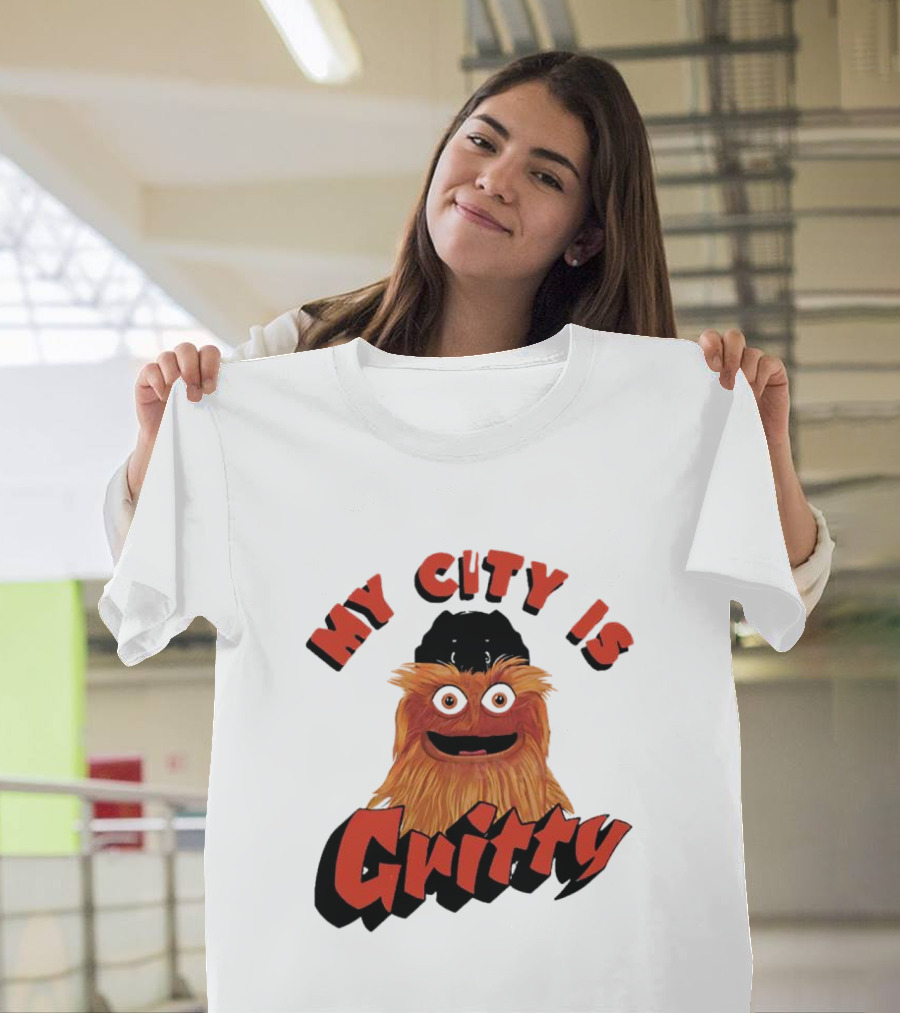 Philadelphia Flyers My City Is Gritty Mascot T-Shirt